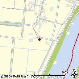 福岡県柳川市大和町中島2603周辺の地図