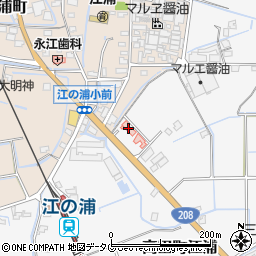 福岡県みやま市高田町江浦586周辺の地図