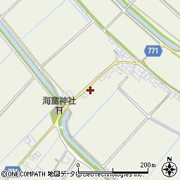 福岡県柳川市大和町皿垣開1989周辺の地図