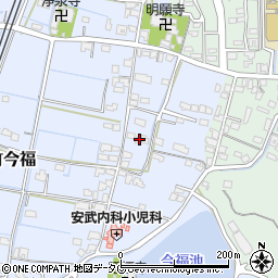 福岡県みやま市高田町今福125周辺の地図