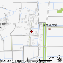 福岡県みやま市高田町江浦445周辺の地図