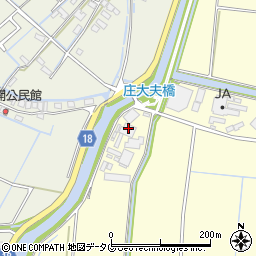 柳川農業協同組合　皿垣開カントリーエレベーター周辺の地図