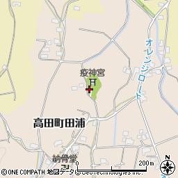 福岡県みやま市高田町田浦807周辺の地図