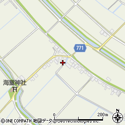 福岡県柳川市大和町皿垣開1996-2周辺の地図