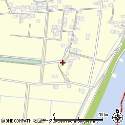 福岡県柳川市大和町中島2294周辺の地図