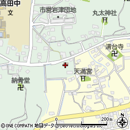 岩津郵便局周辺の地図