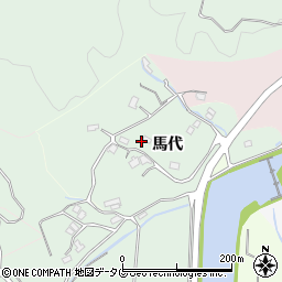 大分県臼杵市馬代周辺の地図