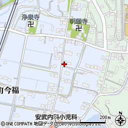 福岡県みやま市高田町今福133周辺の地図