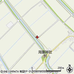 福岡県柳川市大和町皿垣開2099周辺の地図