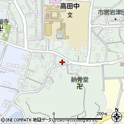 福岡県みやま市高田町岩津300周辺の地図