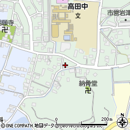 福岡県みやま市高田町岩津297周辺の地図
