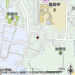 福岡県みやま市高田町岩津284周辺の地図