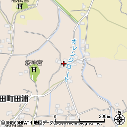 福岡県みやま市高田町田浦132周辺の地図
