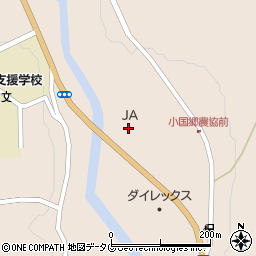 ＪＡ阿蘇小国郷中央周辺の地図