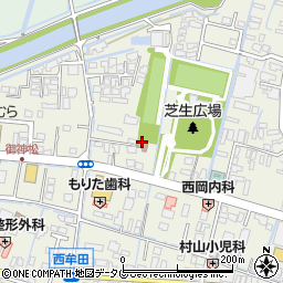 西牟田公民館周辺の地図