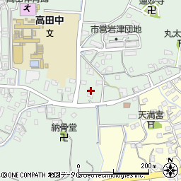 福岡県みやま市高田町岩津864周辺の地図