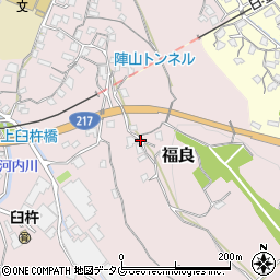 大分県臼杵市福良周辺の地図