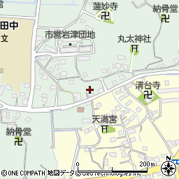 福岡県みやま市高田町岩津887周辺の地図
