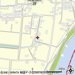 福岡県柳川市大和町中島2307周辺の地図