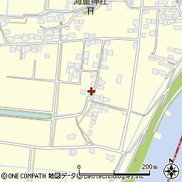 福岡県柳川市大和町中島2520周辺の地図
