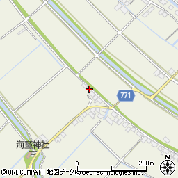 福岡県柳川市大和町皿垣開2004周辺の地図