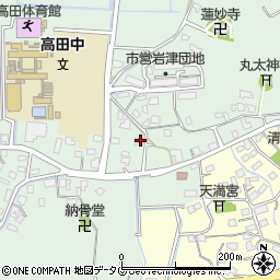 福岡県みやま市高田町岩津868周辺の地図