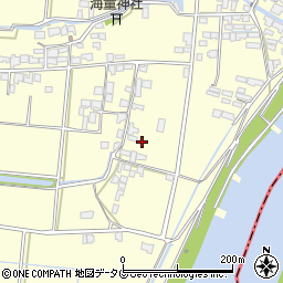 福岡県柳川市大和町中島2311周辺の地図