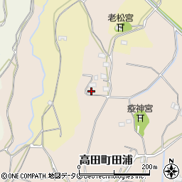 福岡県みやま市高田町田浦850周辺の地図
