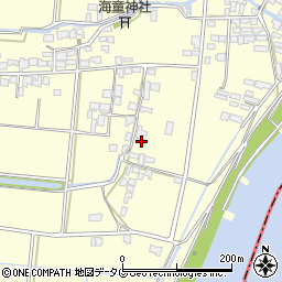 福岡県柳川市大和町中島2310周辺の地図