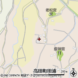 福岡県みやま市高田町田浦849周辺の地図