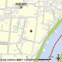 福岡県柳川市大和町中島2315周辺の地図