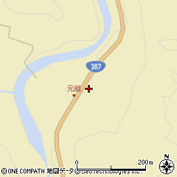大分県日田市上津江町川原3864周辺の地図