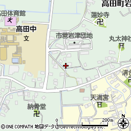 福岡県みやま市高田町岩津853周辺の地図