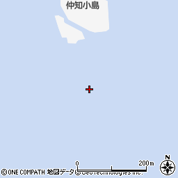 仲知小島周辺の地図