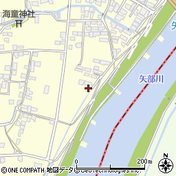 福岡県柳川市大和町中島2253-10周辺の地図