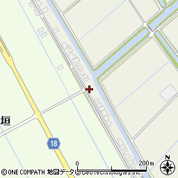 福岡県柳川市大和町皿垣開2509周辺の地図