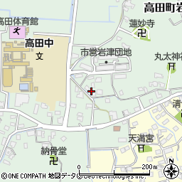 福岡県みやま市高田町岩津854周辺の地図