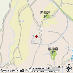 福岡県みやま市高田町田浦889周辺の地図