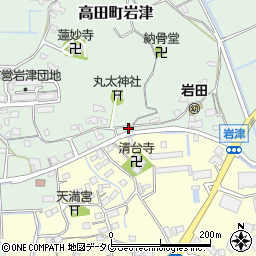 福岡県みやま市高田町岩津948周辺の地図
