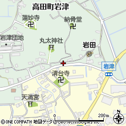 福岡県みやま市高田町岩津952周辺の地図