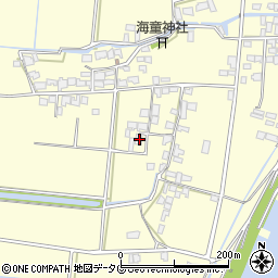 福岡県柳川市大和町中島2523周辺の地図