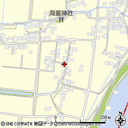 福岡県柳川市大和町中島2517周辺の地図
