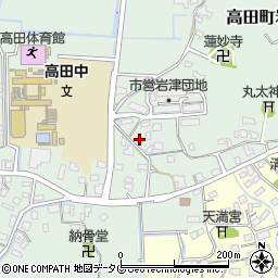 福岡県みやま市高田町岩津858周辺の地図