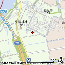 福岡県みやま市高田町徳島1223周辺の地図