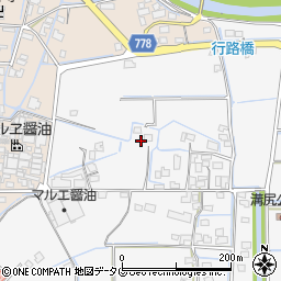 福岡県みやま市高田町江浦502周辺の地図