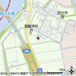 福岡県みやま市高田町徳島606周辺の地図