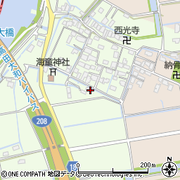 福岡県みやま市高田町徳島593周辺の地図