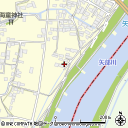 福岡県柳川市大和町中島2257周辺の地図