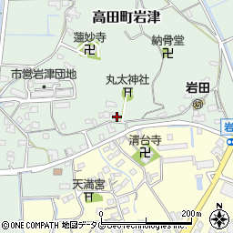 福岡県みやま市高田町岩津902周辺の地図