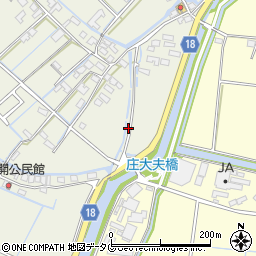 福岡県柳川市大和町皿垣開974周辺の地図